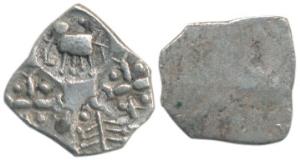Punch-marked, Ashmaka Janapada, Godavari valley (c. 500-350 BC), Silver ½ Karshapana, 1.28