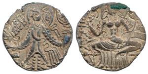 Kings of Kashmir, Kidarite / Hunnic dynasties, Sri Tujina I (c. 7th century AD), Base Gold