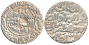 Fakhr al-din Mubarak (AH 734-750, 1334-1349 AD), Silver Tanka, 10.56g, Hazrat Jalal Sunarg