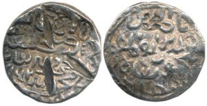 Nasir al-din Mahmud, Silver Tanka, 10.55g, Muhammadabad Mint, AH 852, (G&G B419). Very Fin