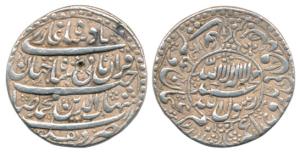 Shah Jahan, Silver Rupee, 11.37g, Delhi Mint, AH 1040, Kalima within circle on obv., AH 10