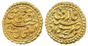 Tipu Sultan (AH 1197-1227, 1787-1799 AD), Gold Pagoda, 3.46g, Khursheed Sawad Mint, the de