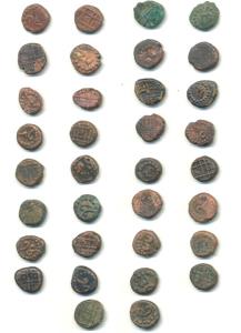 Anonymous, Copper kasu (17), Kanarese Numerials, 3, 6, 10, 11, 12, 13, 14, 15, 16, 17 and 