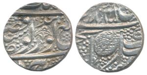 Ranjit Singh, Silver Rupee, 11.08g, Amritsar Mint, Nanakshahi couplet, VS 1885, 1900, Chha