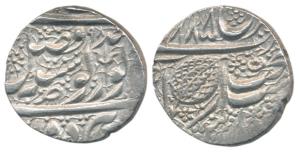 Amritsar Mint, Silver Rupee, Nanakshahi couplet, VS X885 / (18) 98 (AD 1828/1842) rule of 