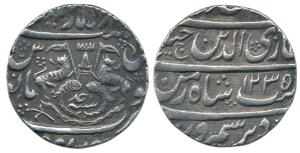 Ghazi ud-din Haider (AH 1230-1243, 1814-1819AD), Silver Rupee, 11.04g, Dar al-Sultanat Lak