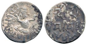 Ram Singh, Silver Rupee, 10.66g, with the name of Edward VII, VS 1959 (KM Y11). Very Fine.