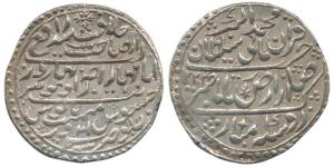 Jaswant Rao (AH 1213-1226, 1798-1811 AD), Silver Nazarana Rupee, 14.72g, in the name of Mu