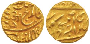 Umaid Singh (VS 1975-2004, 1918-1947 AD), Gold Mohur, 10.95g, with the name of George V, O