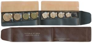 1970 Uncirculated Set, set of 8, 1 Paisa 1, 2, 3, 5, 10, 20, 50 and 1 Rupee. In near immac
