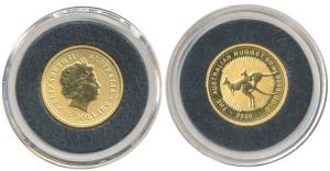 Australia Nugget, Gold 15 Dollars, 1/10 ounce, 3.1g, .99 purity, 2000, Kangaroo on rev. Pr