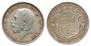 Great Britain, George V, Silver ½ Crown, 1913. Very Fine.