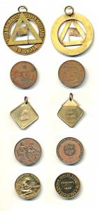 Copper and Cupro Nickel (5), Bombay Presidency Olympic Association, 1936; Bombay Art Socie