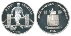 European Football championship, Medallion struck by the Royal Mint, 1996, rev. Bobby Charl
