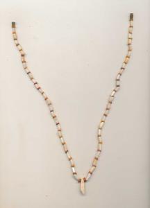 Ancient Beads (c.1,000-100 BC), probably used for jewellery, a newly strung necklace made 
