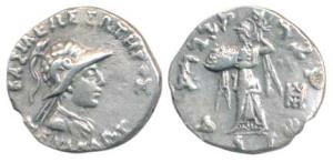 Indo-Greeks, Menander I, Silver Drachm, 2.39g, helmeted bust of the king to right with Gre