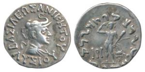 Indo-Greeks, Lysias (c.120-110 BC), Silver Drachm, 2.41g, diademed and draped bust of the 