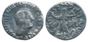 Indo-Greeks, Apollodotus II (c. 110-80 BC), Silver Drachm, 1.69g, obv. diademed and draped
