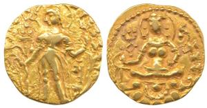 Guptas, Skandagupta (AD 455-480), Gold Heavy Dinar, 9.05g, Archer type, king nimbate, stan