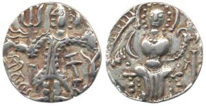 Kings of Kashmir, Kidarite / Hunnic dynasties, Sri Shahi (c. 6th century), Base Gold Dinar
