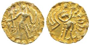 Post Gupta Bengal, Samatata Mainamati region, Eastern Bengal, Sri Kumara, Gold Dinar, 5.62