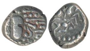Indo-Sassanian, probably Paramaras of Malwa, Billon Dramma, 4.28g, typical Gadhaiya, showi