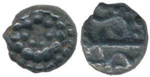 Vijayanagar, Silver Tara Fanam, 0.26g, dotted circles, rev. various designs including a tr