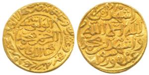 Muhammad Shah III bin Tughluq, Gold Heavy Dinar, 12.8g, Hazrat Delhi Mint, AH 726, complet