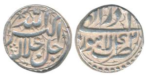Akbar, Silver Rupee, 11.36g, Lahore Mint, Month Azar, Year 42 (KM 93.11). Broad flan, Abou
