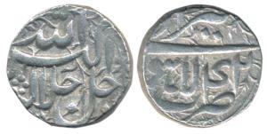 Akbar, Silver Rupee, 11.24g, Lahore Mint, Month Tir, Year 42, (KM 93.11). Broad flan, Abou