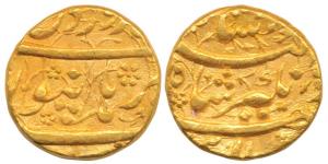Jahangir, Gold Mohur, 11.01g, Burhanpur Mint, Nur-ud-din type, AH 1017, Month Farwardin, c