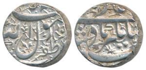 Jahangir, Silver Rupee, 11.28g, Zafarnagar Mint, Kalima on rev (KM 141.7). About Extremely