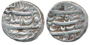 Shah Jahan, Silver Rupee, 11.32g, Kashmir Mint, RY 4, Month Tir (KM 224.12). About Very Fi