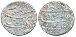 Shah Alam Bahadur (AH 1119-1124, AD 1707-1712), Silver Rupee, 11.66g, Mustaqir-al-Khilafat