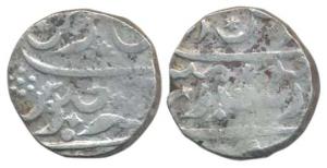 Sawantwadi Mint, Dicholi, Silver Rupee, 11.11g, in the name of Aurangzeb, RY 4x. Fine, Rar