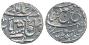 Asaf ud-Daula (AH 1189-1212, 1775-1797 AD), Silver Rupee, 10.94g, Muhammadabad Banaras Min