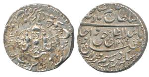 Wajid Ali Shah (AH 1263-1272, 1847-1856 AD), Silver Rupee, 11.12g, Lucknow Mint, AH 1269. 