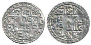 Lakshmi Narayana (1587-1627 AD), Silver Rupee, 9.92g, Saka 1509, CB Era 92, (KM 45). About