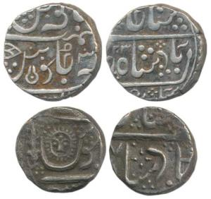 Tukoji Rao II (AH 1261-1304, 1844-1886 AD), Silver ½ Rupee, 5.52g, Malharnagar Mint, in th