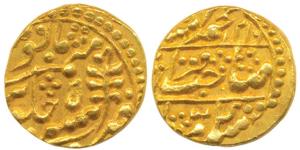 Mughal Issue, Pratap Singh (AH 1192-1218, 1778-1803 AD), Gold Mohur, 10.75g, Sawai Jaipur 
