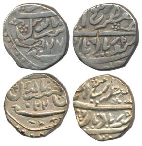 Ranjit Singh (1846-64), Silver Rupee (2), with the name of Victoria, first with a bird to 