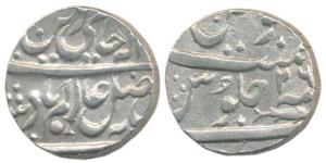 Allahabad Mint, Silver Shumshary Rupee, 11.12g, in the name of Shah Alam II, AH 1216, froz