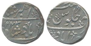 Ahmedabad Mint, Silver Rupee, 11.66g, in the name of Muhammad Akbar II, AH 1243, 11.8 gms 