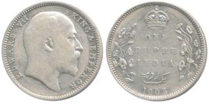 Edward VII, Silver Rupee, 1903, Bombay Mint, B raised. Very Fine, Scarce.