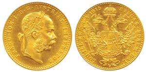 Austria, Franz Joseph I, Trade Coinage, Gold Ducat, 3.5g, 1915 (KM 2267). Restrike, Brilli