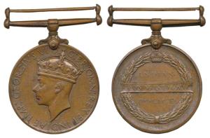 Indian Police Medal, George VI, Bronze, awarded to A E O Burgess, Sergeant Major of Police