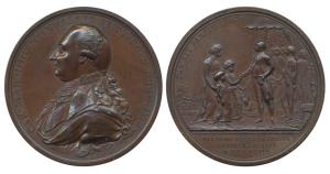 Defeat of Tipoo Sultan Medal 1792, Copper, 48mm, obv. bust of Charles Cornwallis, 1st Marq