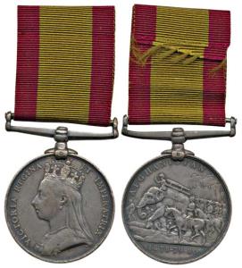 Afghanistan 1878-80 Medal, Queen Victoria, Silver, awarded to Sepoy Baila Singh 22nd Dregt