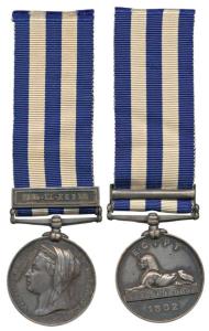 Egypt Medal 1882-89, Silver, Tel-El-Kabir bar, awarded to Sowar Chan Singh 2nd Bengal Cava