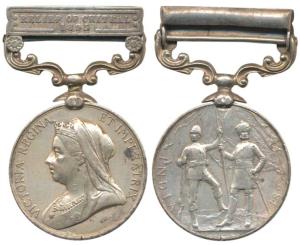 India Medal, Victoria, Silver, Relief of Chitral 1895 bar, awarded to 1574 Daffadar Kesar 